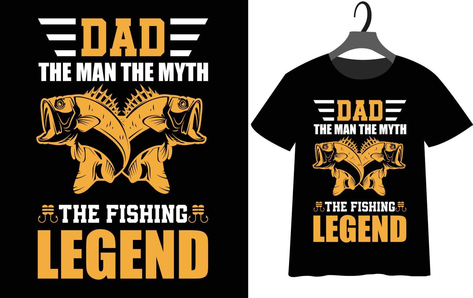 migliore pesca maglietta design per Il padre di giorno vettore