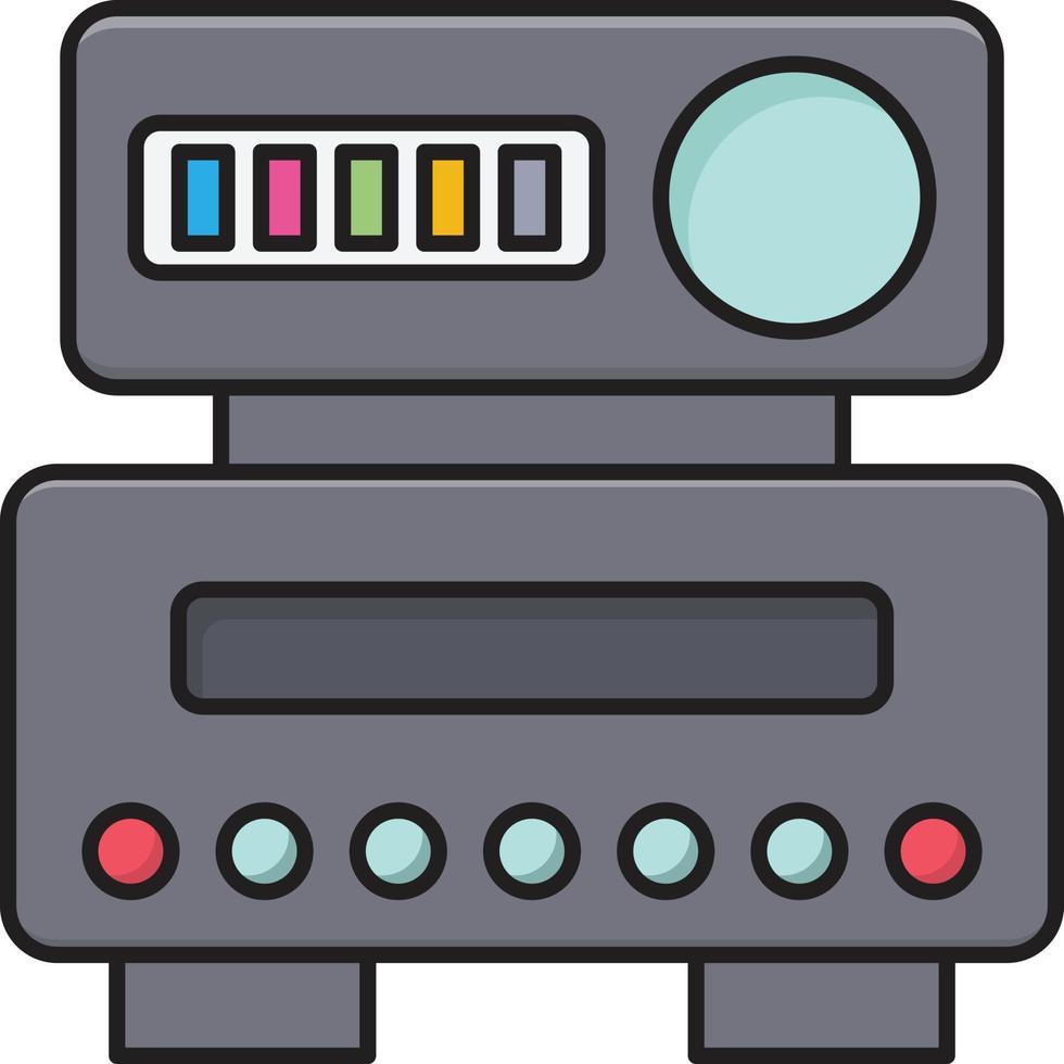 illustrazione vettoriale del proiettore su uno sfondo simboli di qualità premium. icone vettoriali per il concetto e la progettazione grafica.