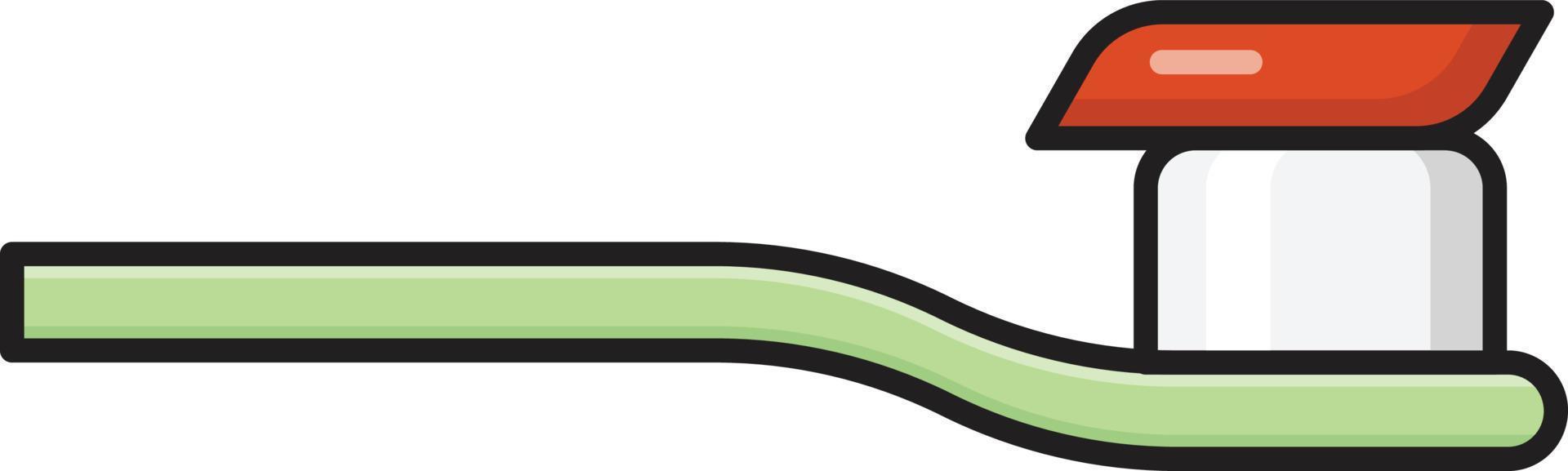 illustrazione vettoriale dello spazzolino da denti su uno sfondo. simboli di qualità premium. icone vettoriali per il concetto e la progettazione grafica.