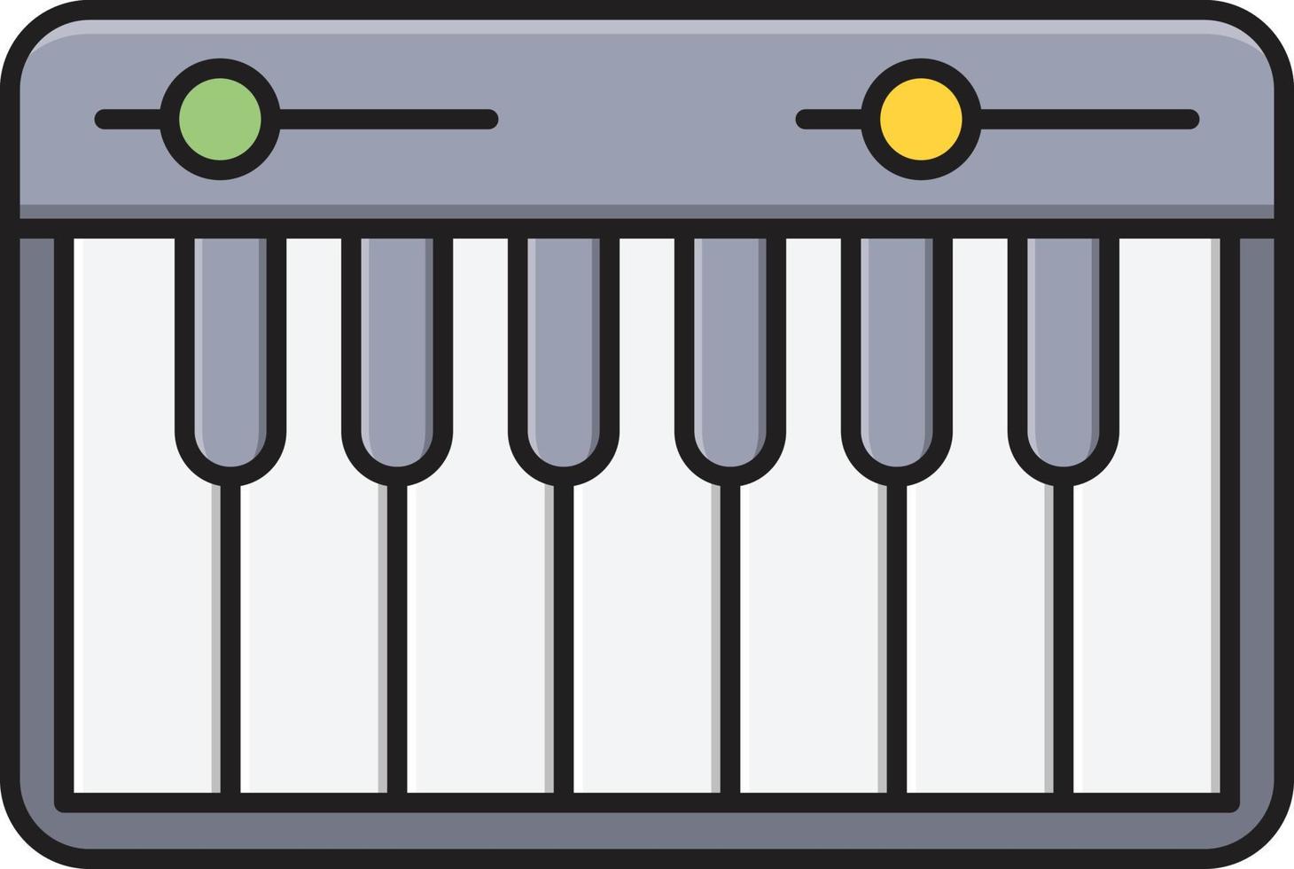 illustrazione vettoriale di pianoforte su uno sfondo simboli di qualità premium. icone vettoriali per il concetto e la progettazione grafica.