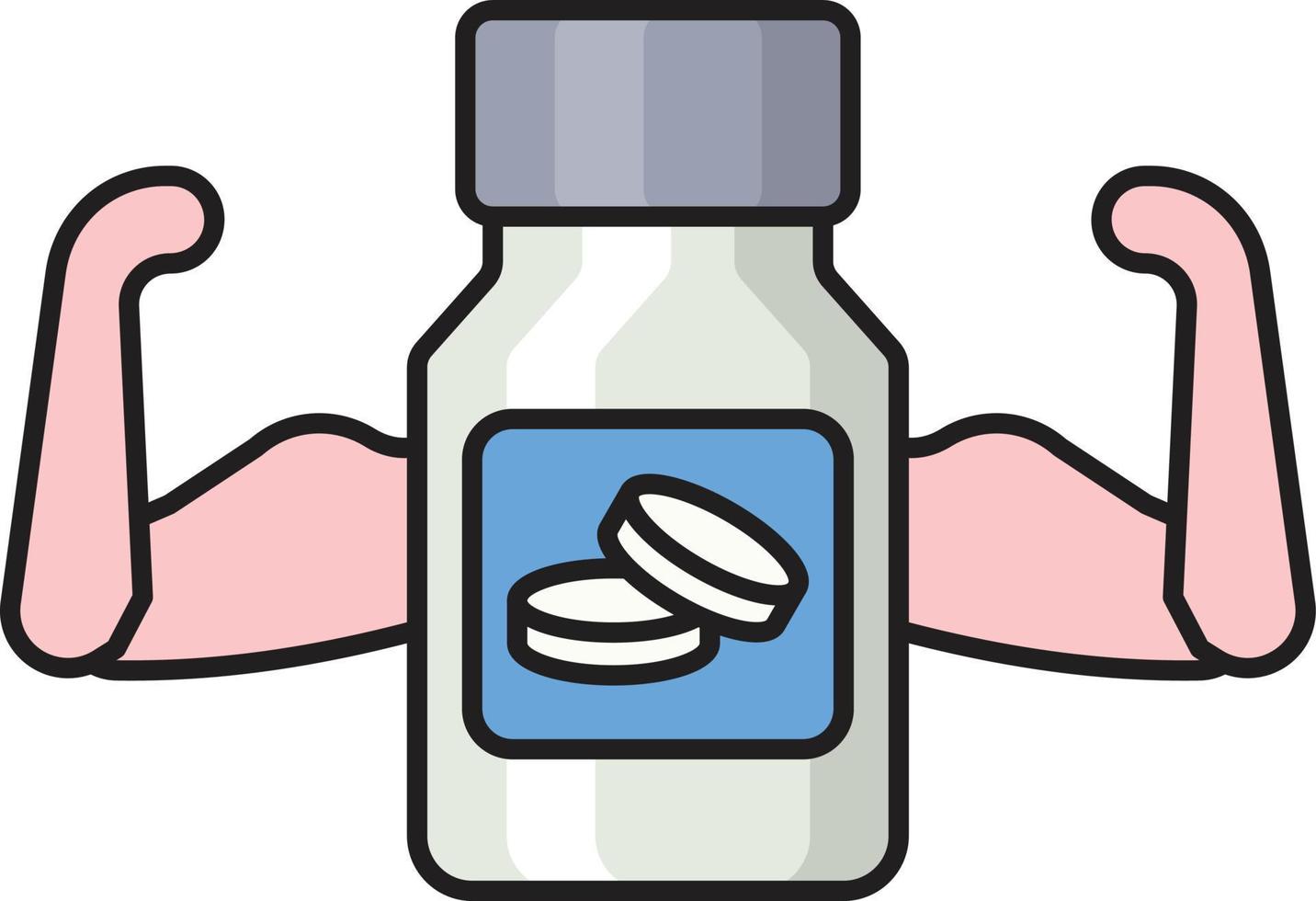 proteine pillola vettore illustrazione su un' sfondo.premio qualità simboli.vettore icone per concetto e grafico design.