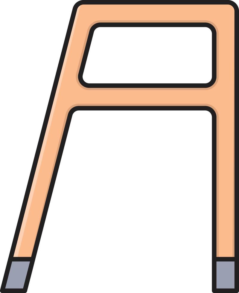 stampelle bastone vettore illustrazione su un' sfondo.premio qualità simboli.vettore icone per concetto e grafico design.