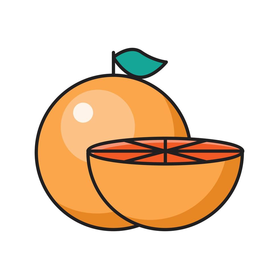 illustrazione vettoriale arancione su sfondo. simboli di qualità premium. icone vettoriali per il concetto e la progettazione grafica.