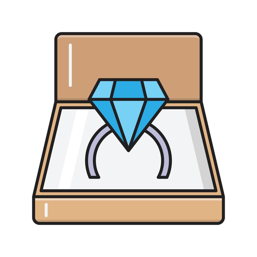 illustrazione vettoriale di fidanzamento su uno sfondo. simboli di qualità premium. icone vettoriali per il concetto e la progettazione grafica.