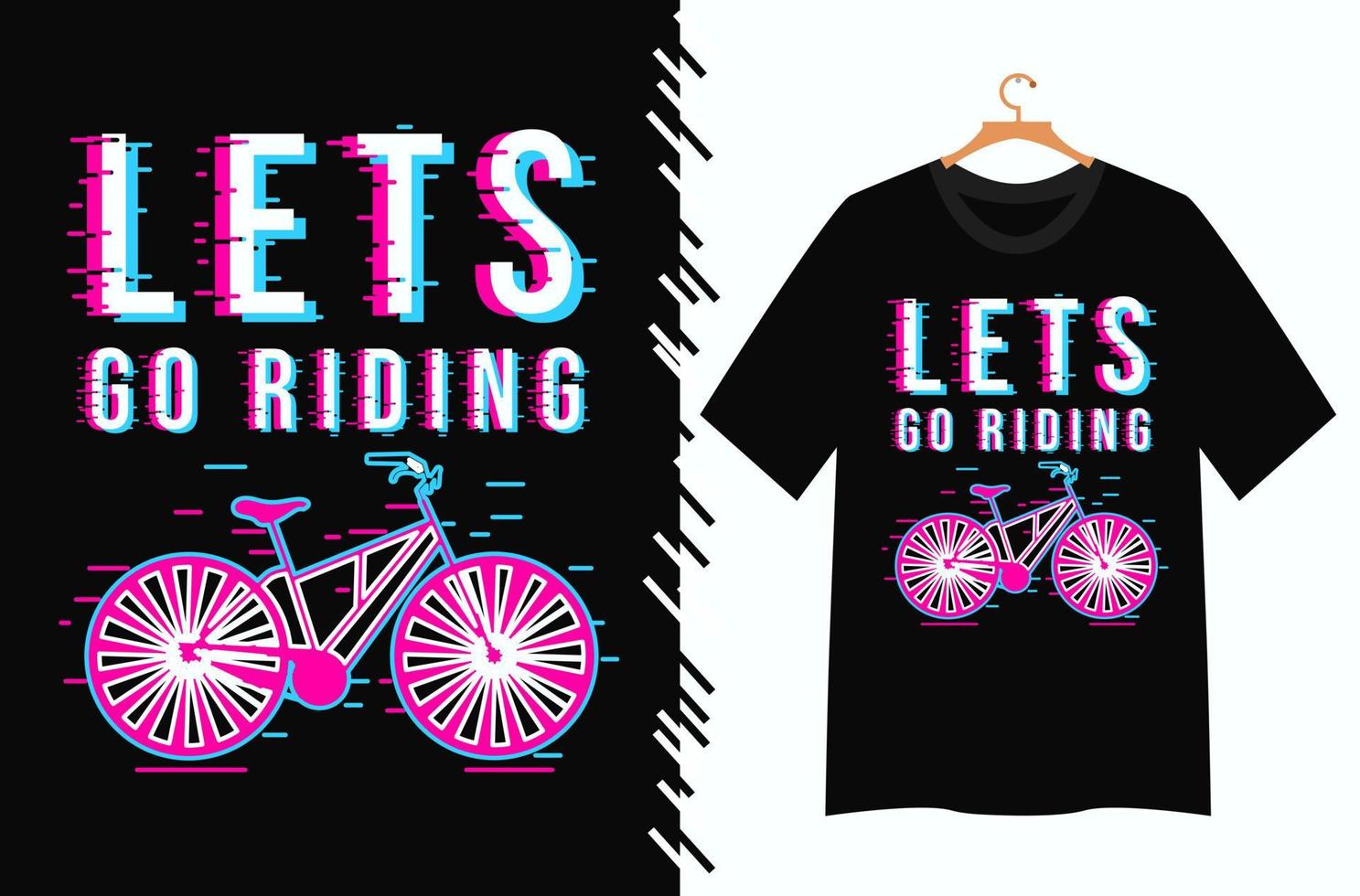 bicicletta illustrazione per t camicia design vettore