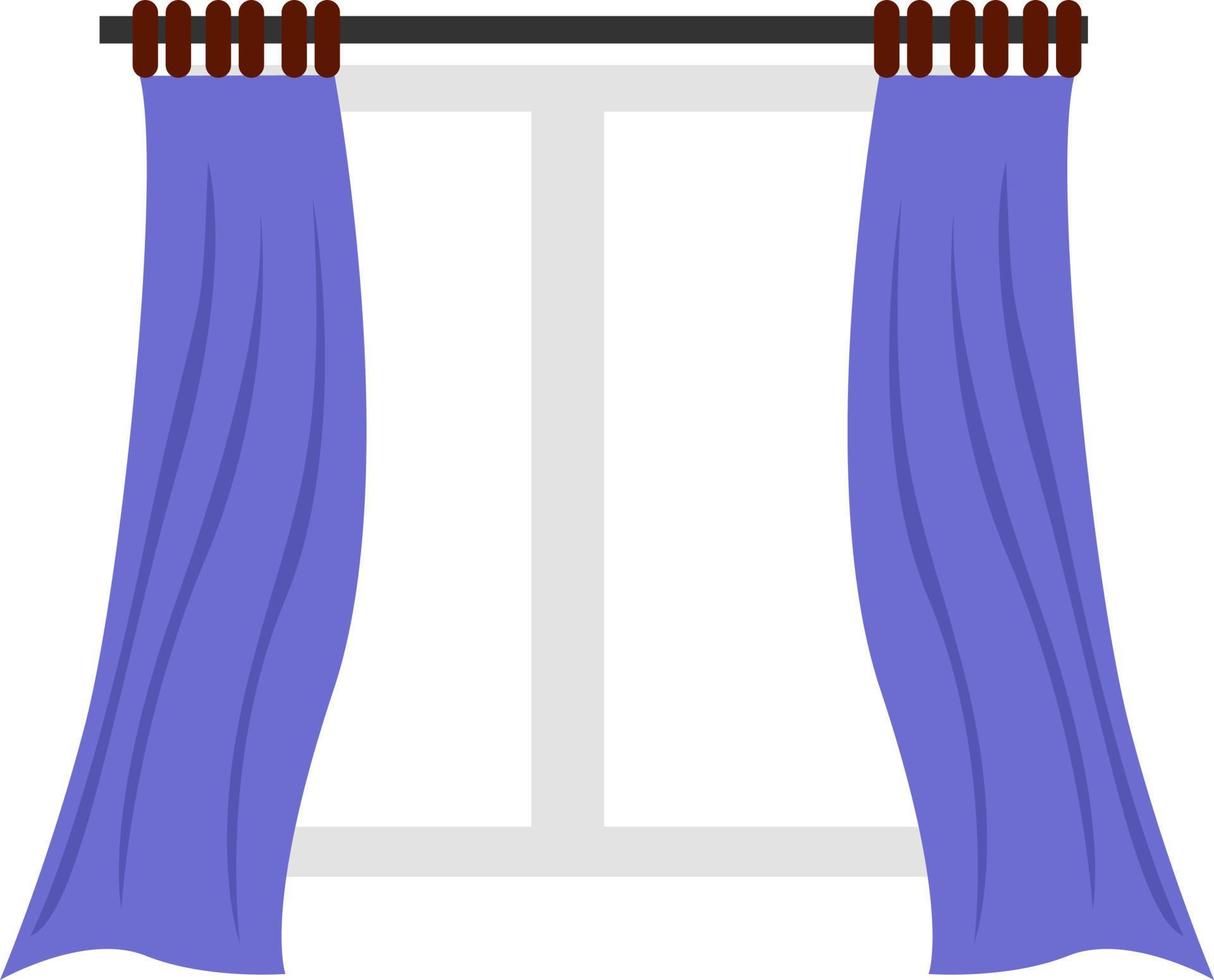 viola tenda, illustrazione, vettore su bianca sfondo.