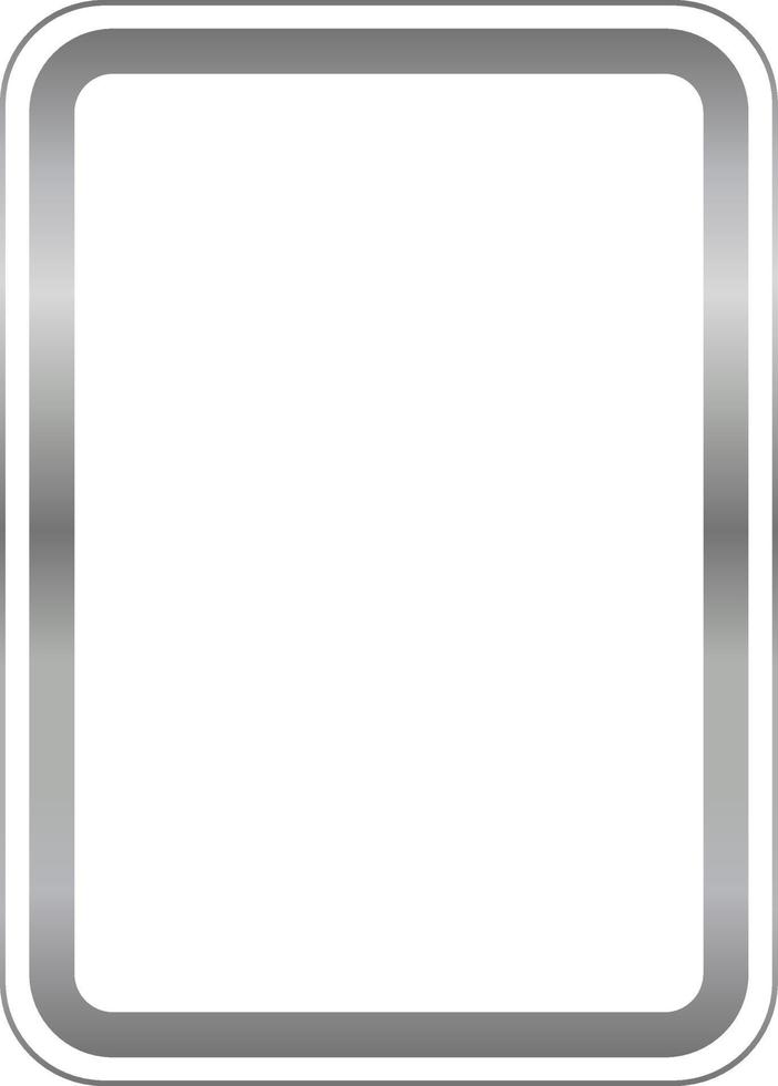 argento rettangolo confine telaio vettore illustrazione
