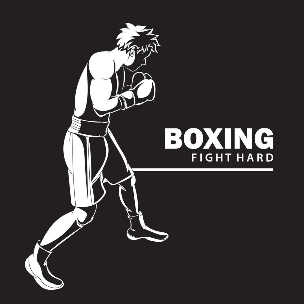 boxe vettore illustrazione