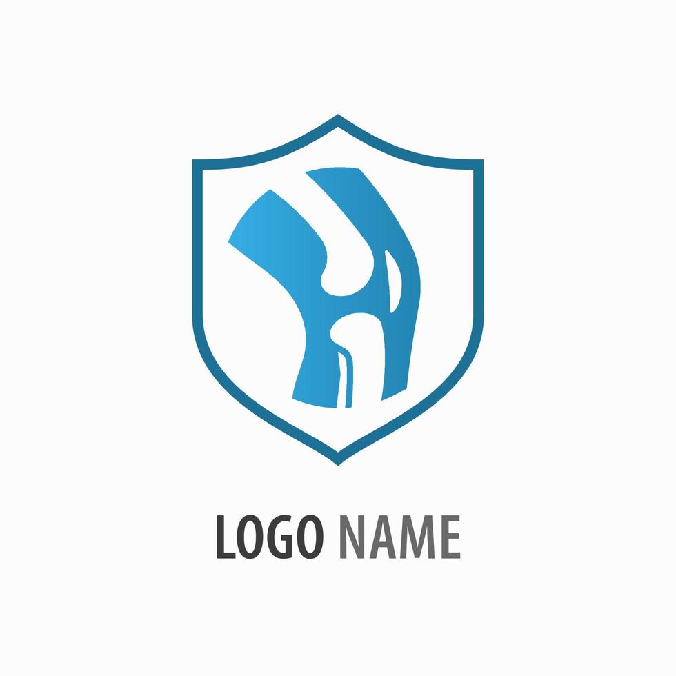ginocchio icona. logo design modello. vettore illustrazione.