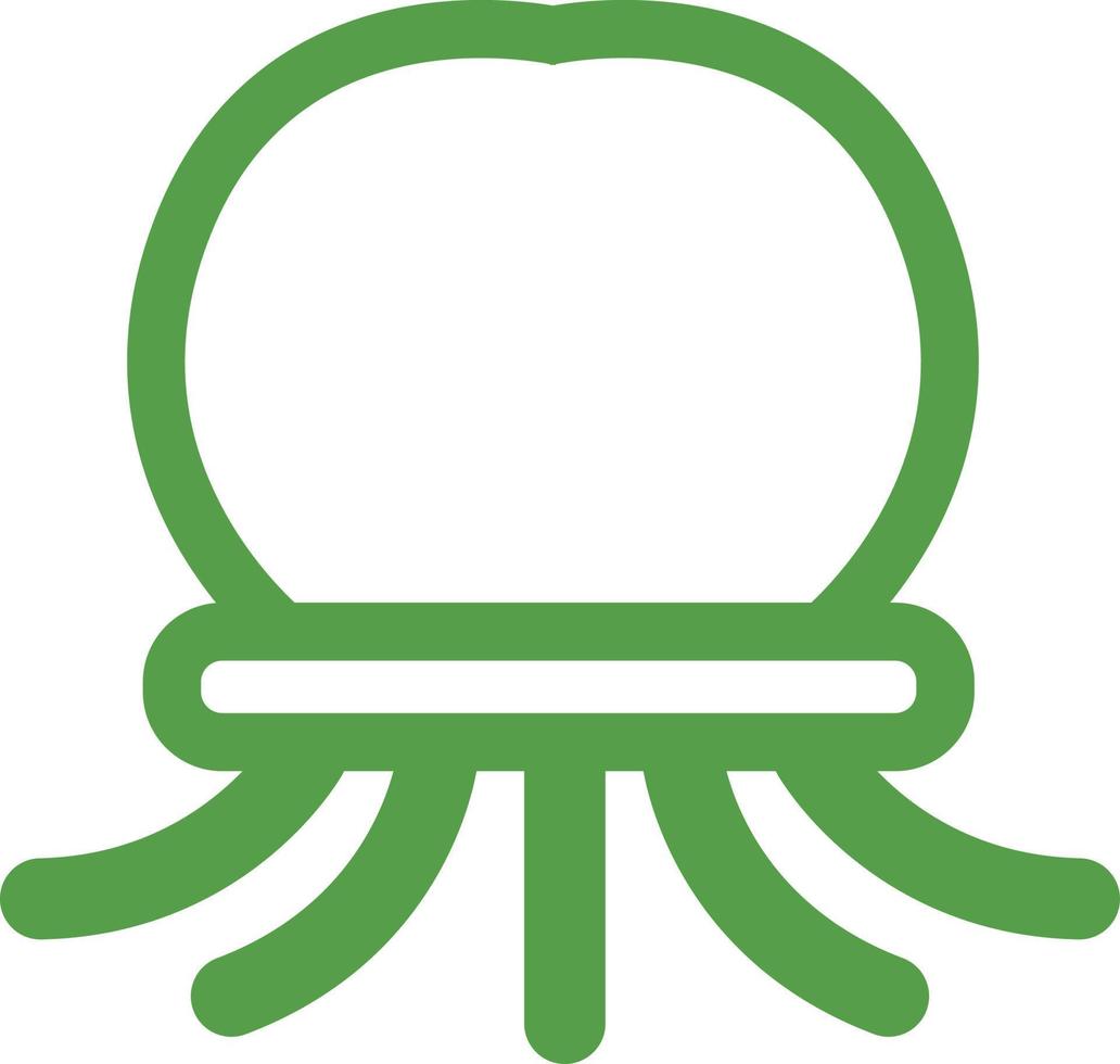 verde Medusa, illustrazione, su un' bianca sfondo. vettore