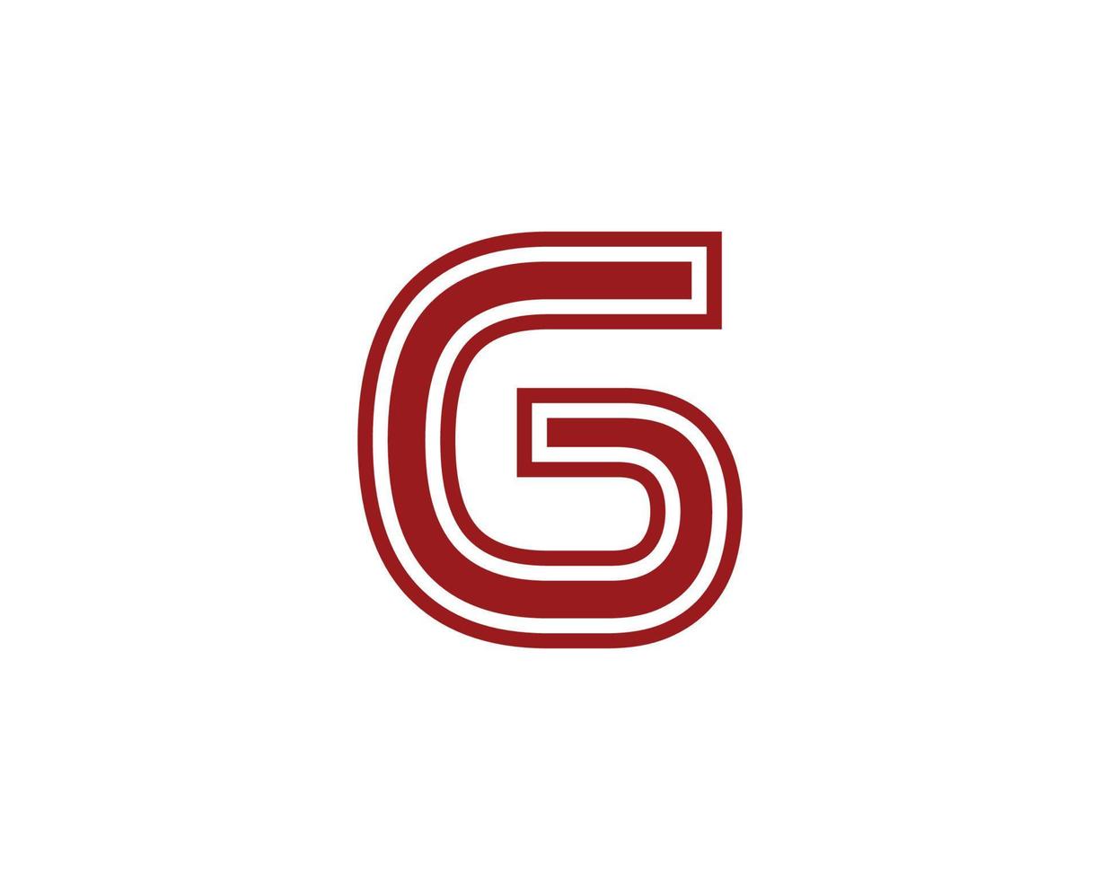 g logo design vettore modello