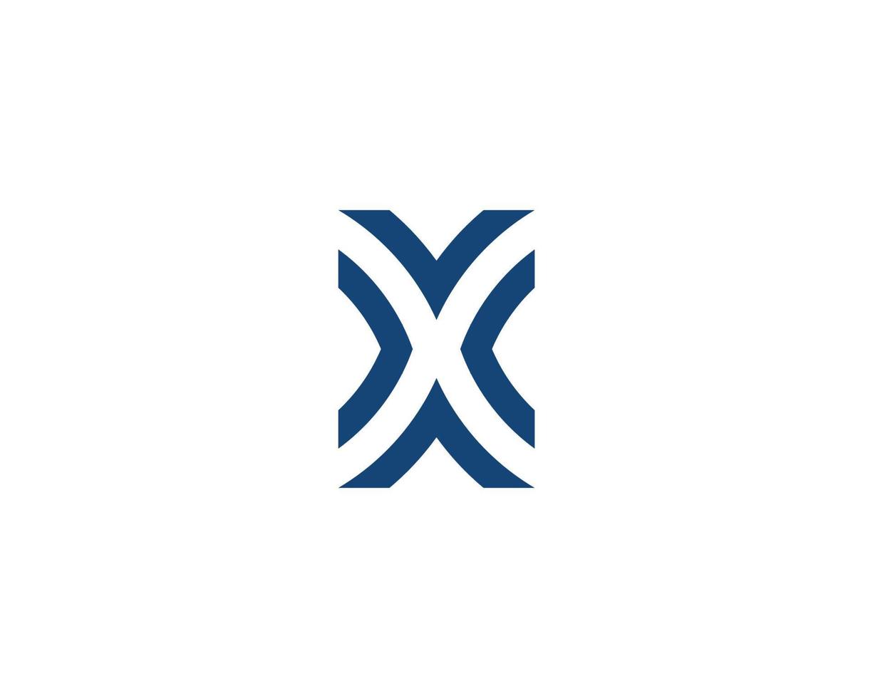 X logo design vettore modello