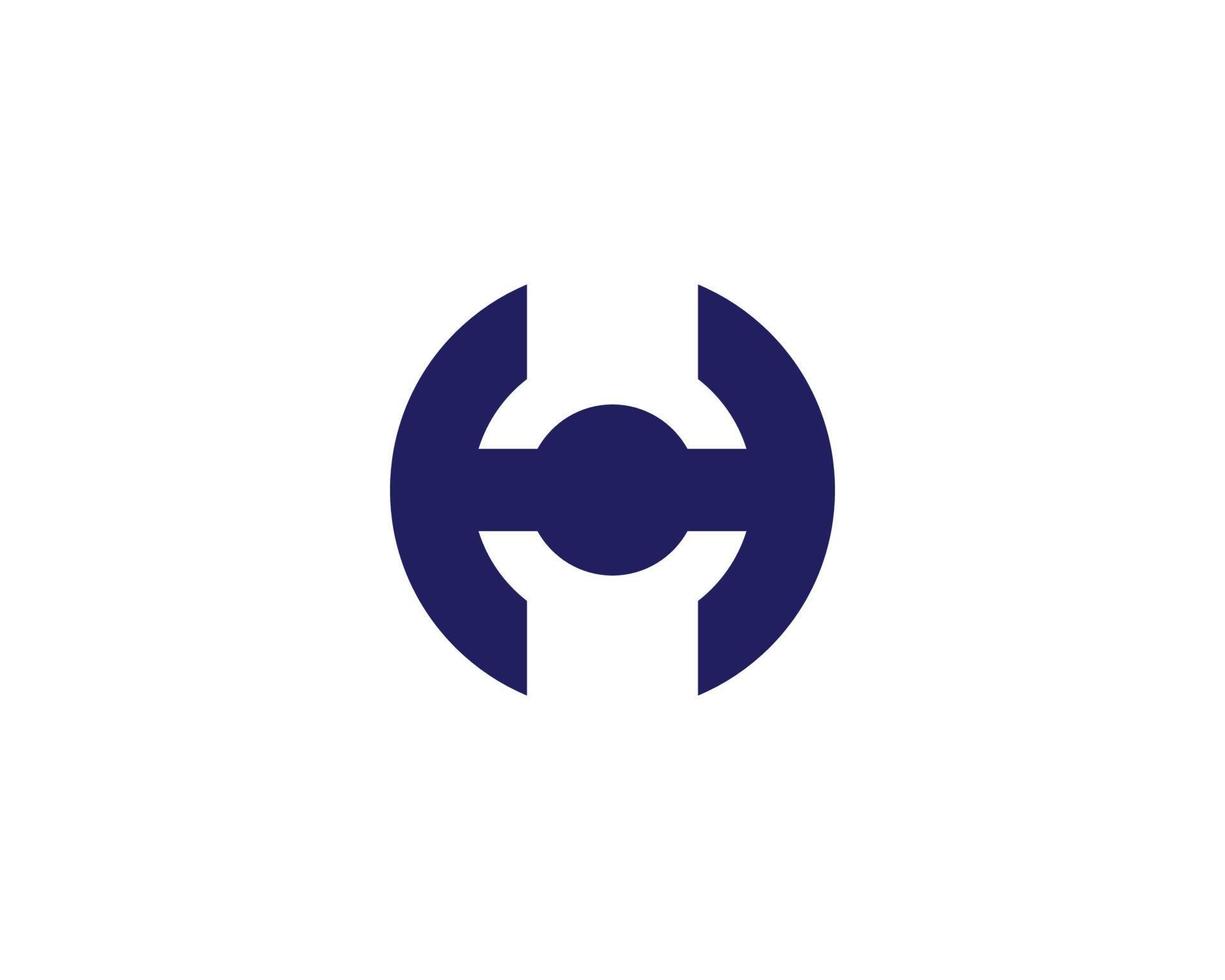 h logo design vettore modello