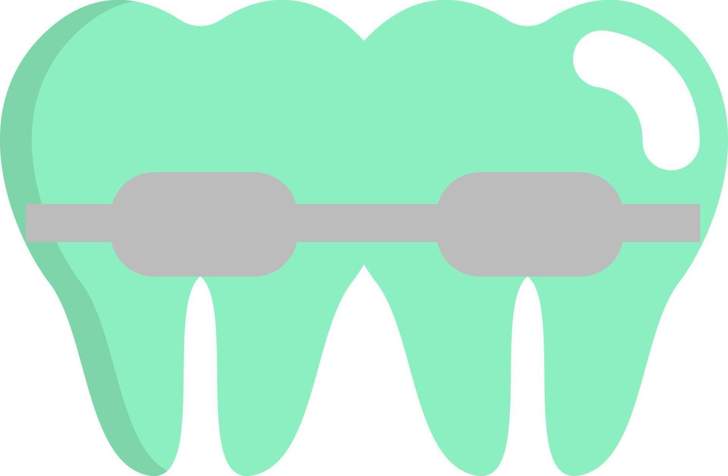 dente bretelle, illustrazione, vettore, su un' bianca sfondo. vettore