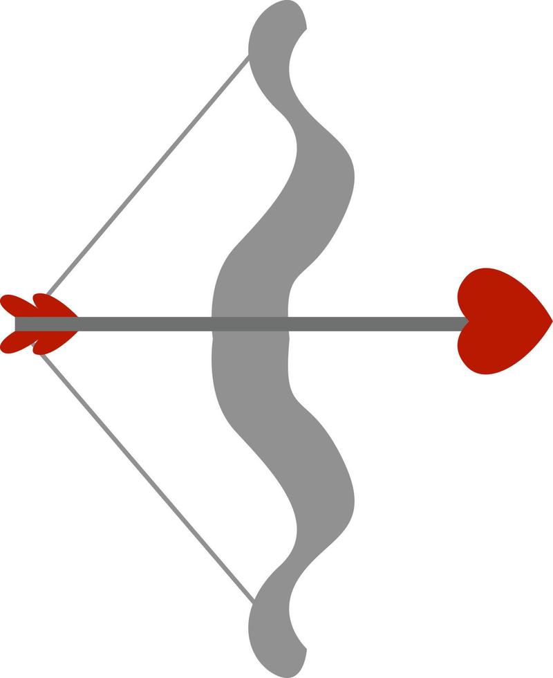 Cupido freccia, illustrazione, vettore su bianca sfondo.
