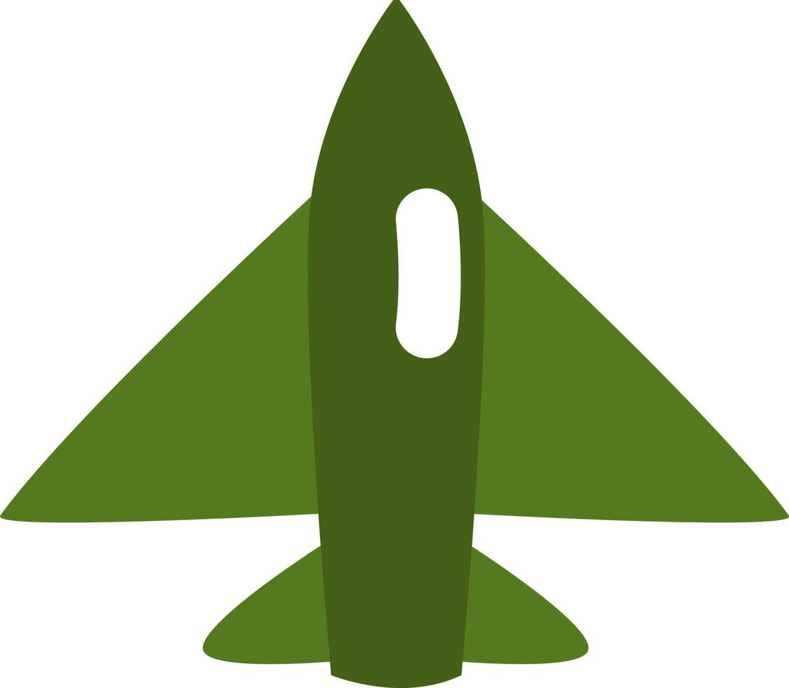 militare verde aereo, illustrazione, vettore su un' bianca sfondo.