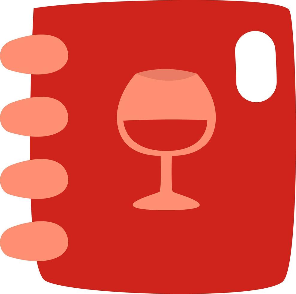 azienda vinicola menù, illustrazione, vettore su un' bianca sfondo.