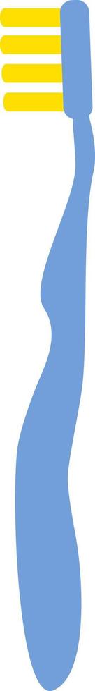 blu spazzolino, illustrazione, vettore su un' bianca sfondo.