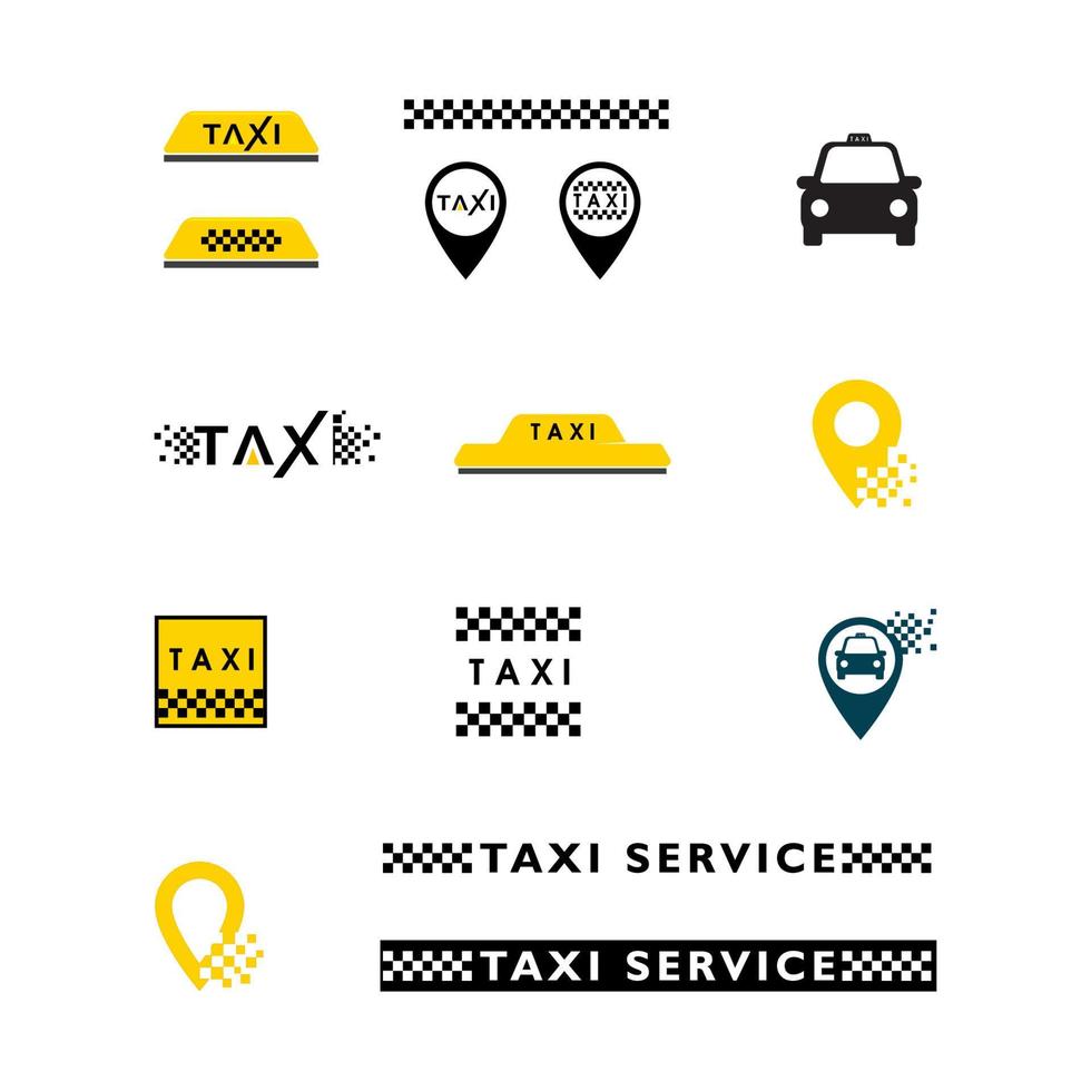 Taxi vettore icona illustrazione design