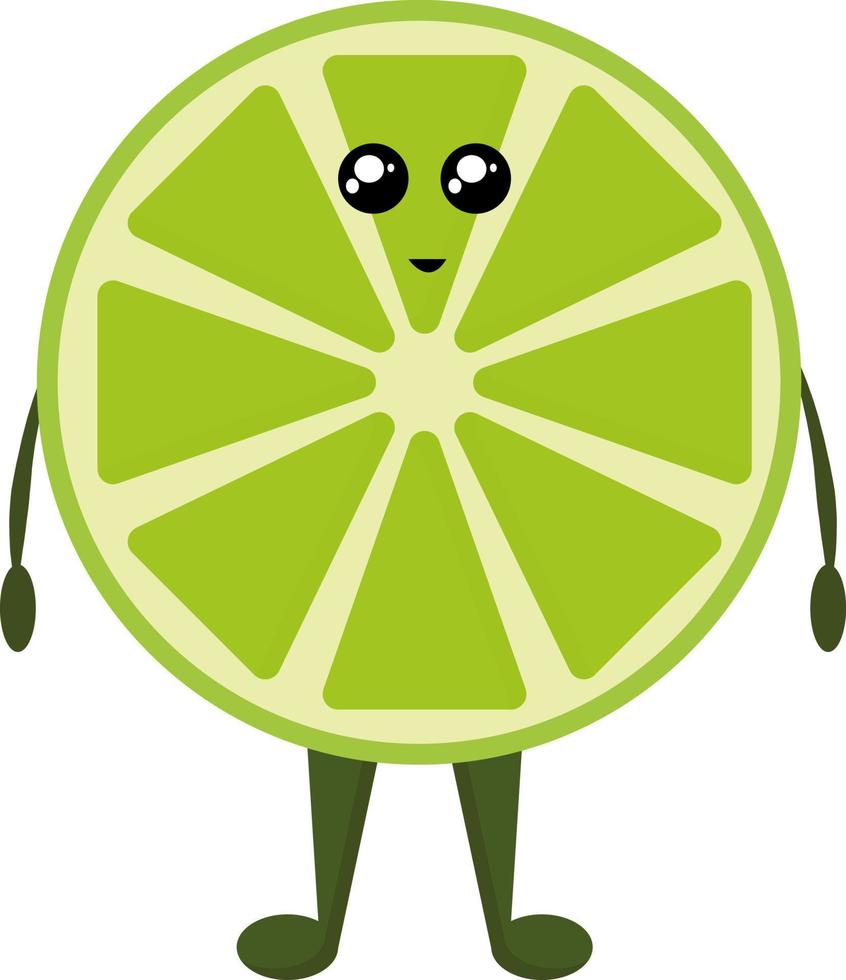 contento lime, illustrazione, vettore su bianca sfondo.