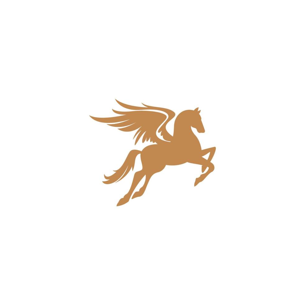 Pegasus logo icona design illustrazione vettore