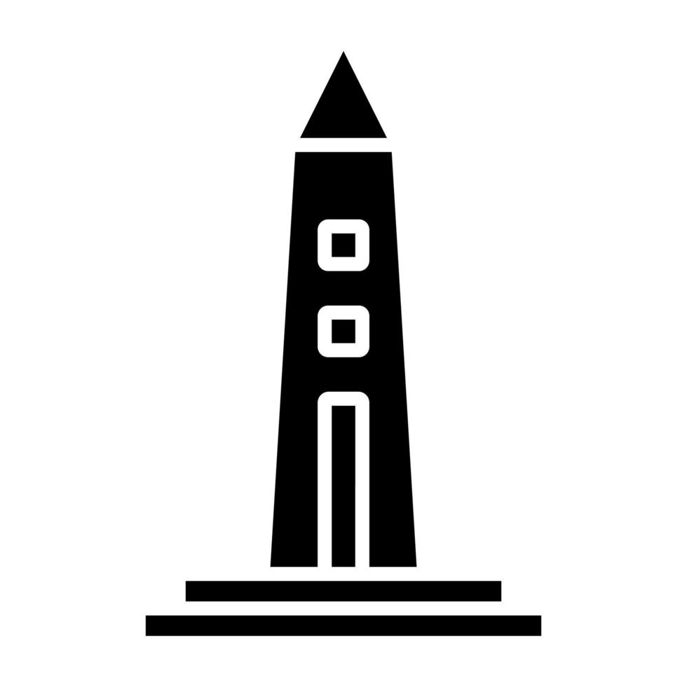 obelisco icona stile vettore