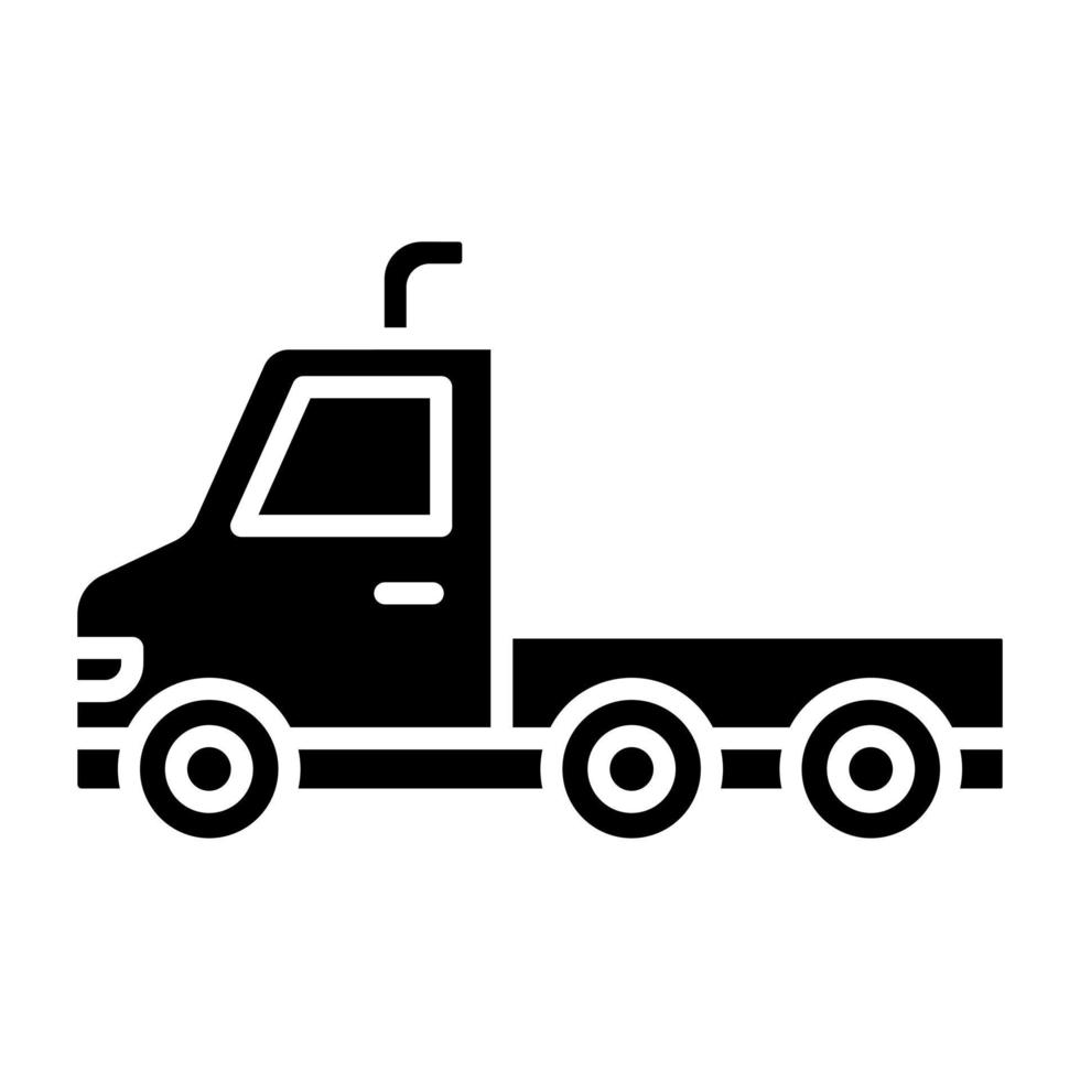 camion trailer icona stile vettore