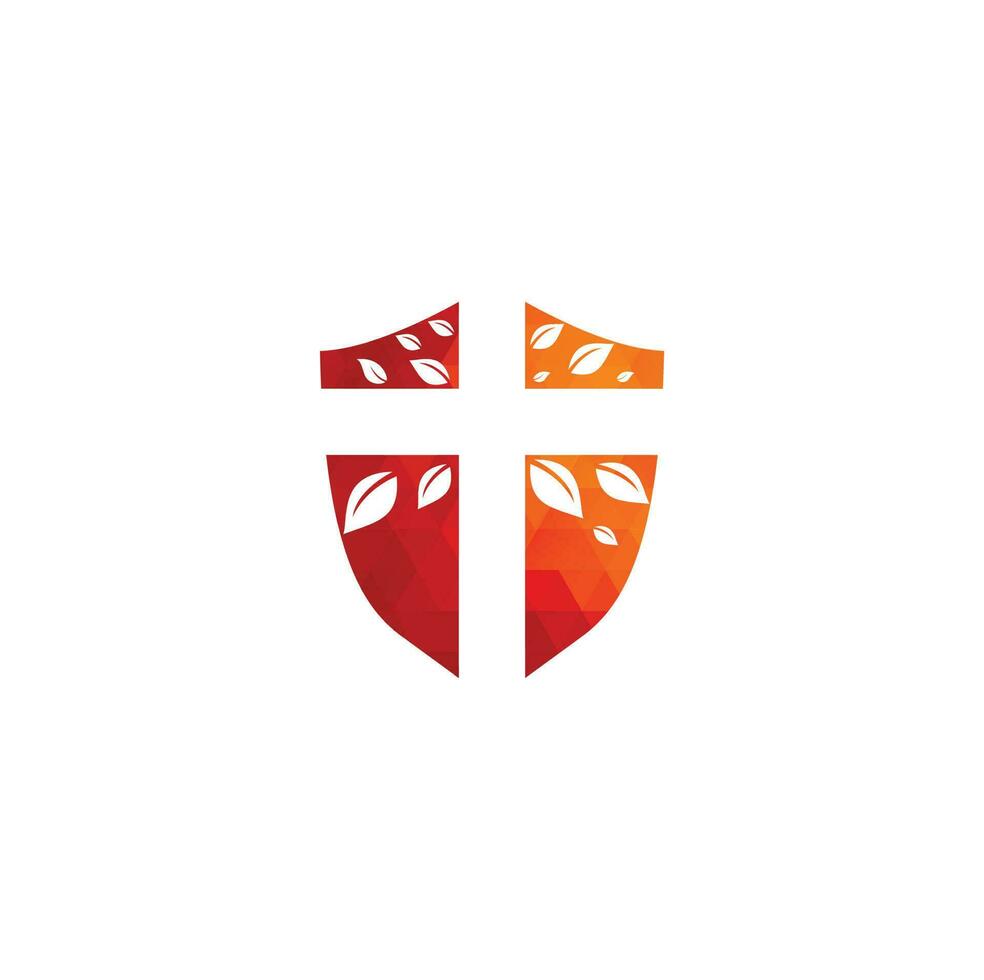 attraversare Chiesa logo design. astratto albero religioso attraversare simbolo icona vettore design. Chiesa e cristiano organizzazione logo. attraversare albero Chiesa logo