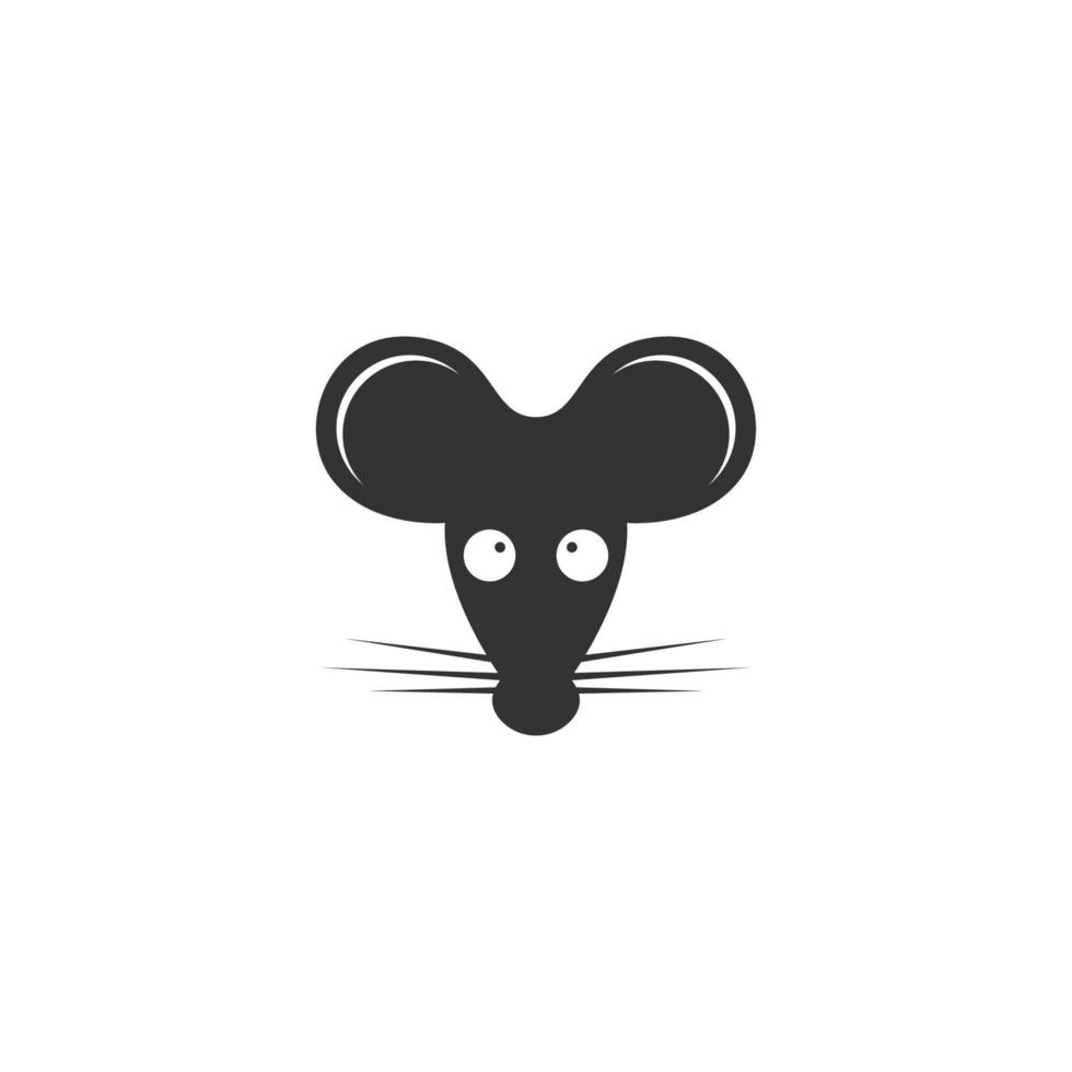 ratto logo icona design illustrazione vettore