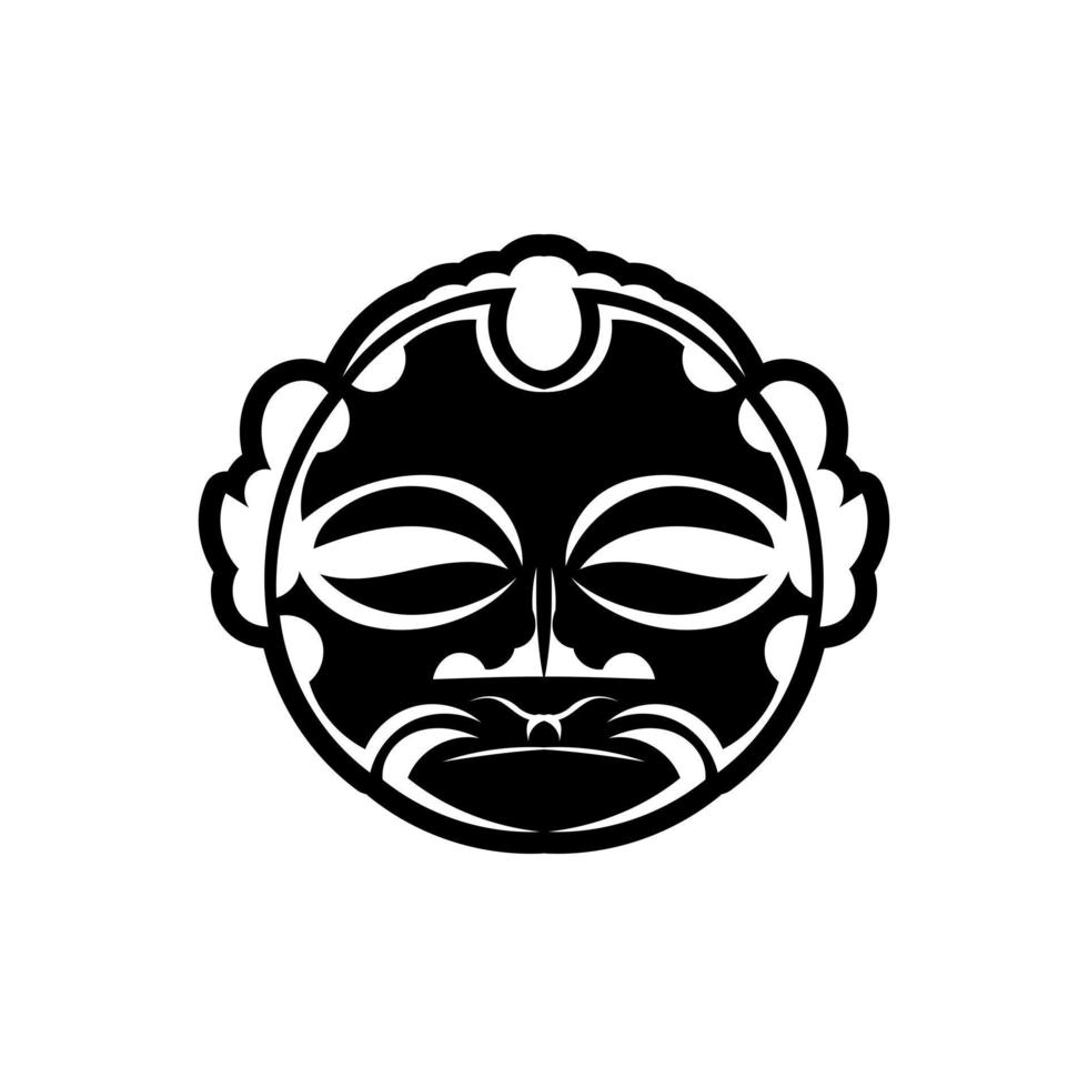 maori tradizionale maschera. polinesiano tatuaggio styled maschera. vettore illustrazione.