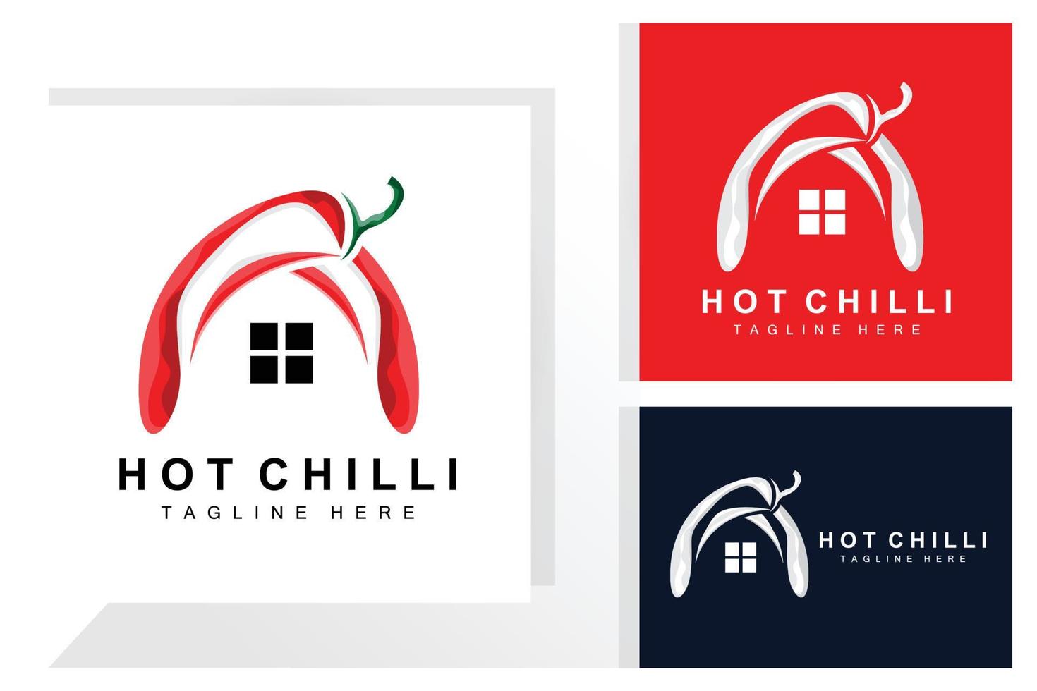 speziato chili logo disegno, rosso verdura illustrazione, cucina ingredienti, caldo chili vettore marca prodotti