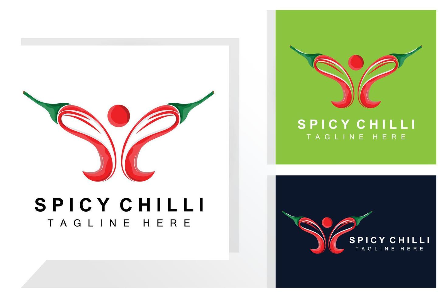 speziato chili logo disegno, rosso verdura illustrazione, cucina ingredienti, caldo chili vettore marca prodotti