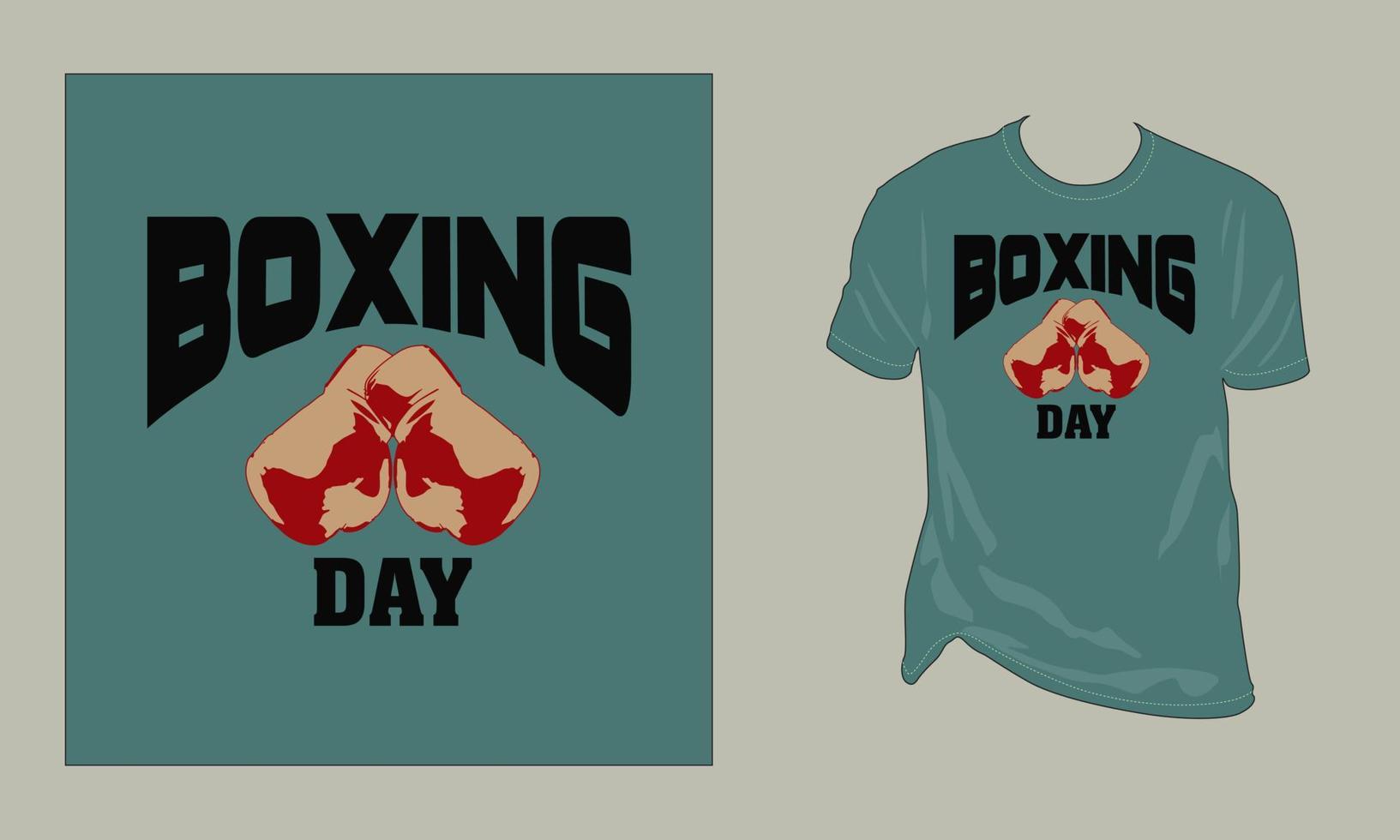 boxe giorno t camicia design vettore illustrazione