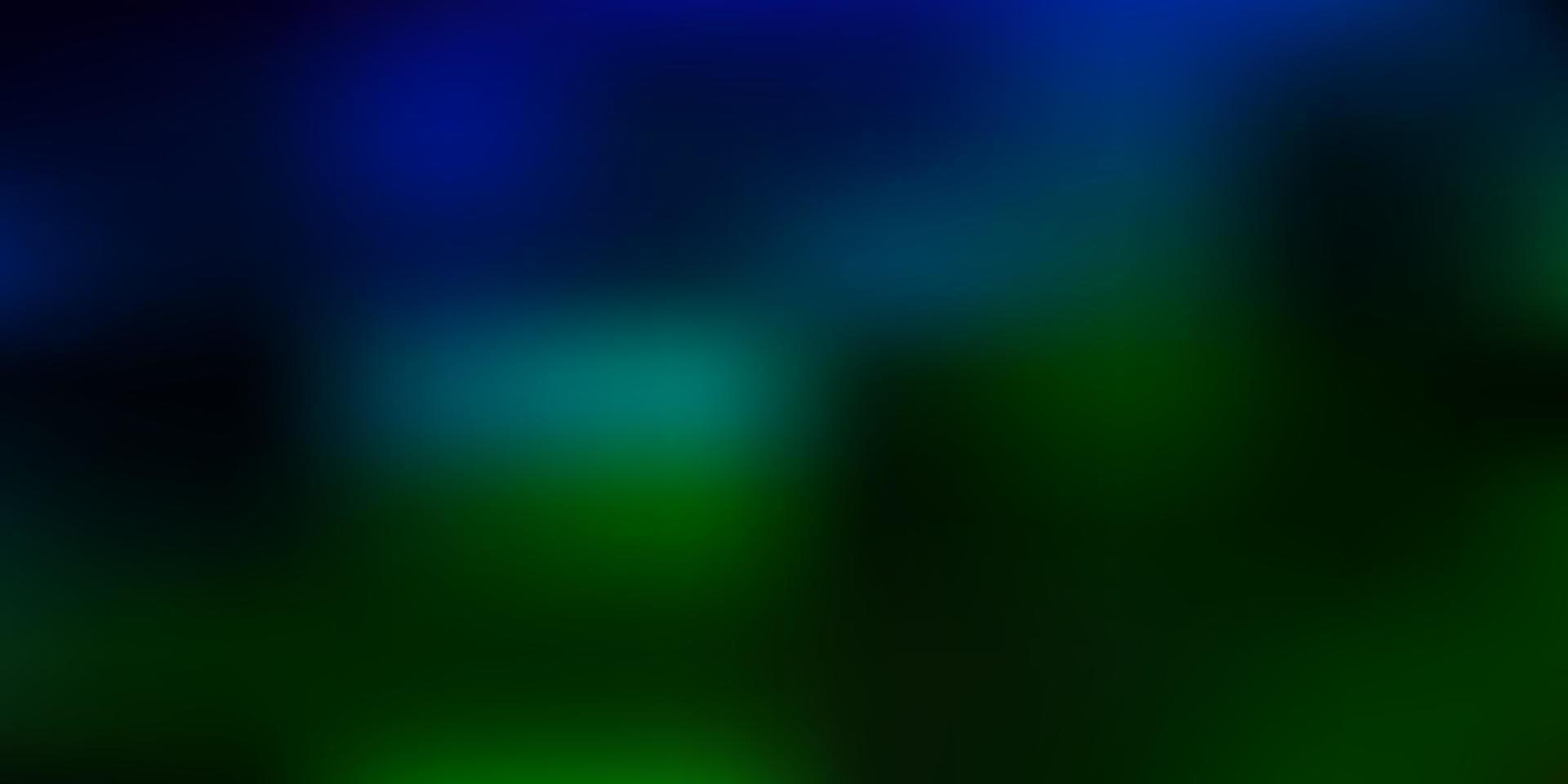 modello di sfocatura sfumatura vettoriale blu scuro, verde.