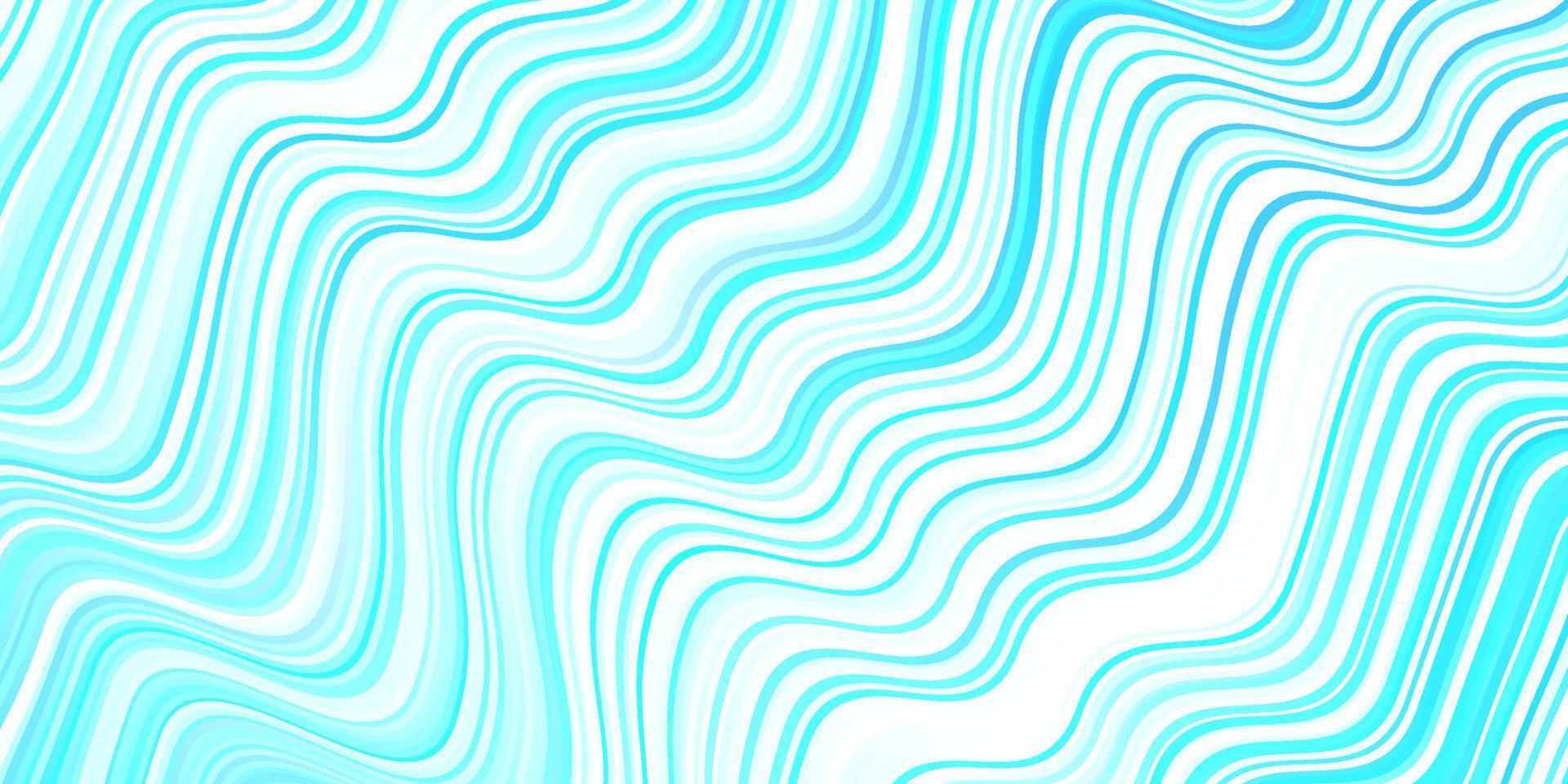 texture vettoriale blu chiaro con linee curve.