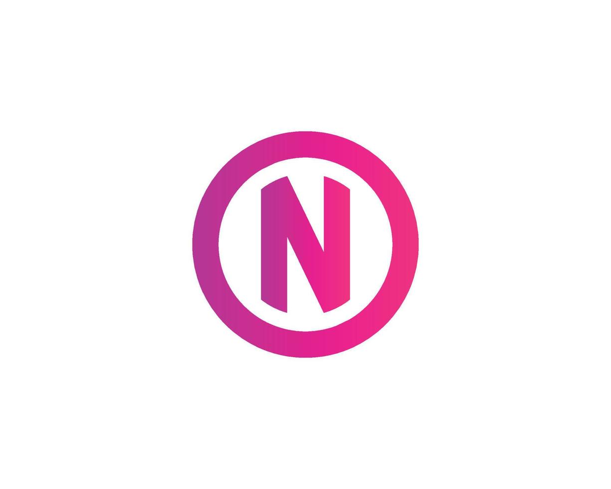 n logo design vettore modello