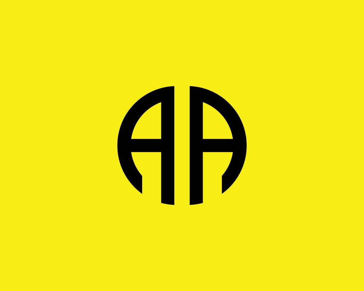 aa logo design vettore modello