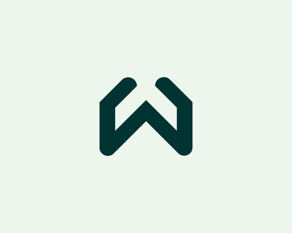 w logo design vettore modello