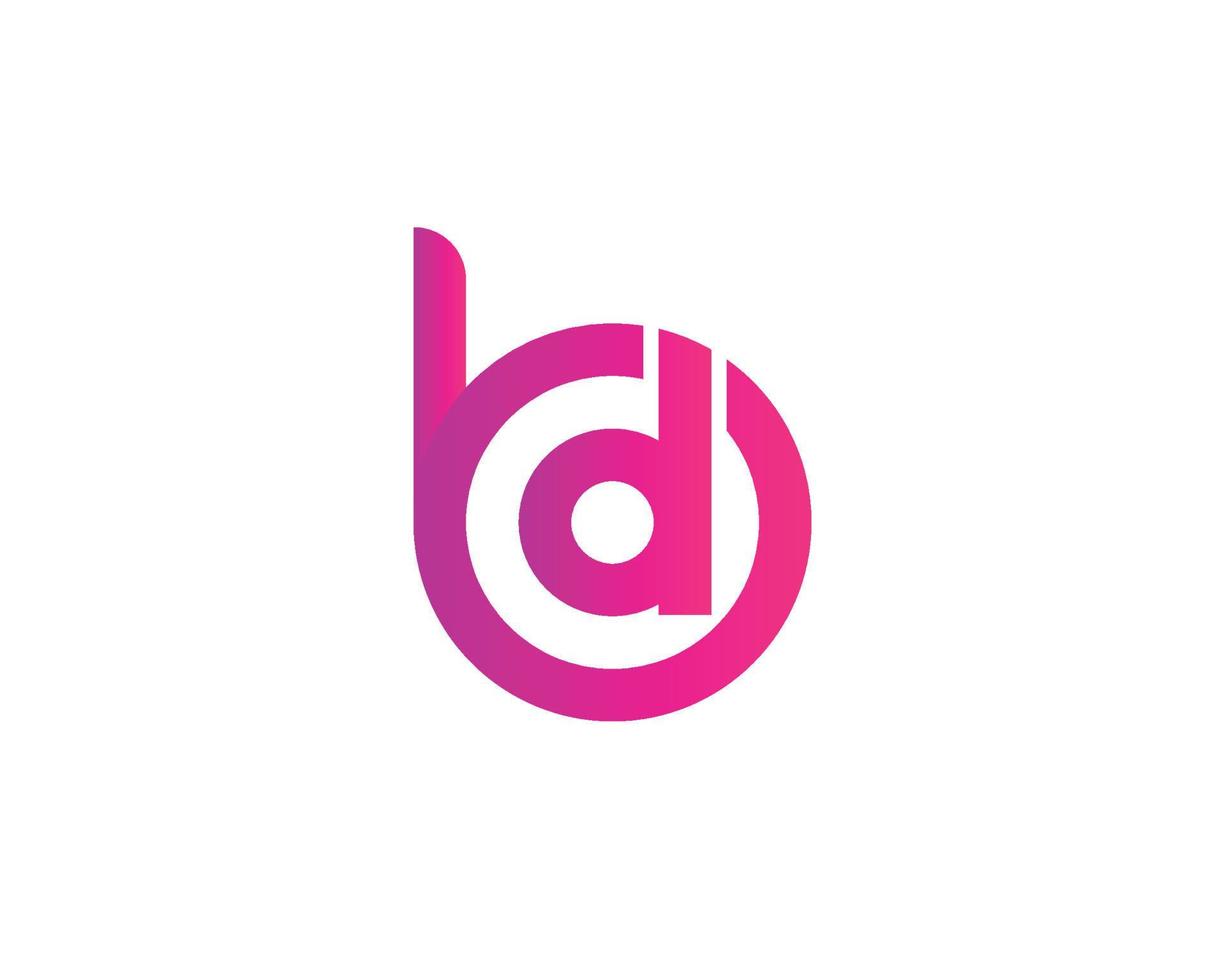 bd db logo design vettore modello