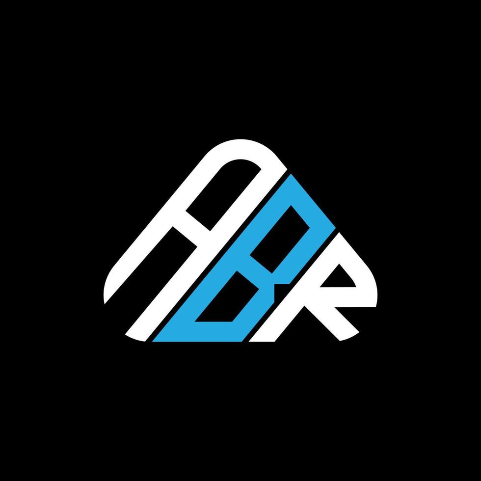 abr lettera logo creativo design con vettore grafico, abr semplice e moderno logo nel triangolo forma.
