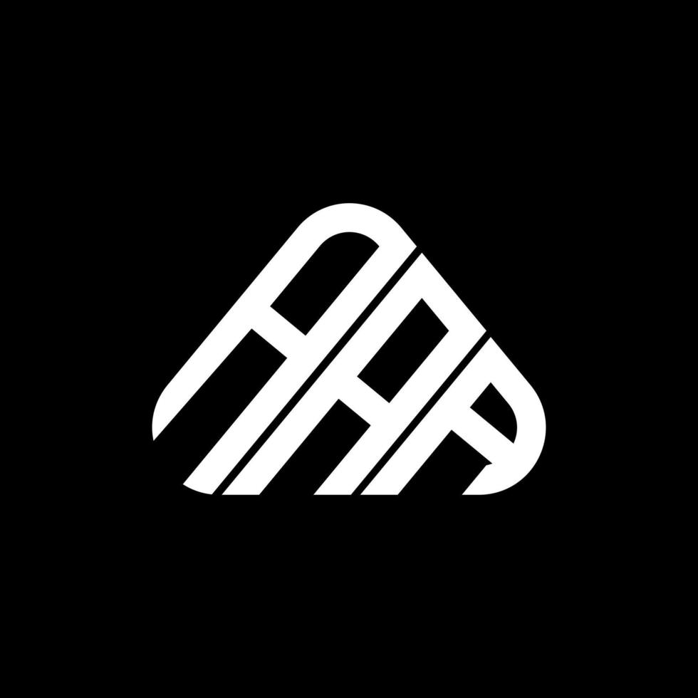 aaa lettera logo creativo design con vettore grafico, aaa semplice e moderno logo nel triangolo forma.