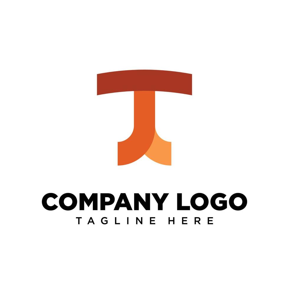 logo design lettera t adatto per azienda, Comunità, personale loghi, marca loghi vettore