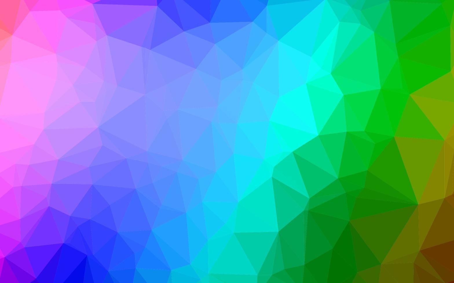 multicolore chiaro, sfondo poligonale vettoriale arcobaleno.
