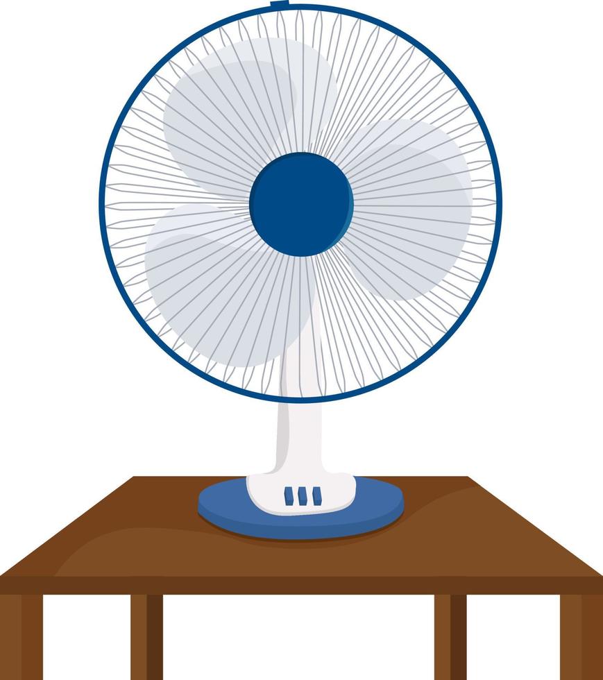 tavolo fan, illustrazione, vettore su bianca sfondo