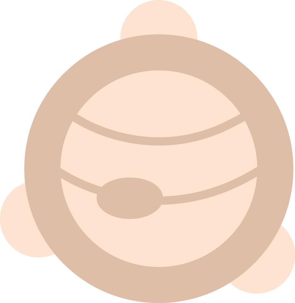 Saturno piatto icona vettore