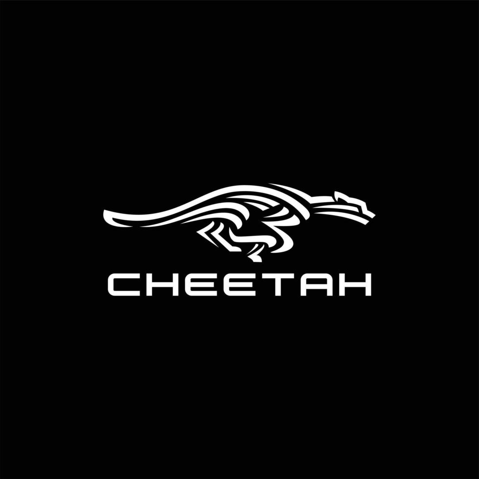 ghepardo logo modello vettore illustrazione