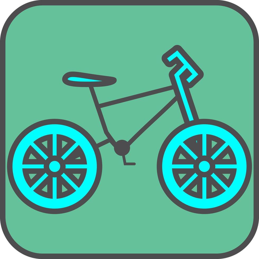 blu bicicletta, illustrazione, vettore su un' bianca sfondo.