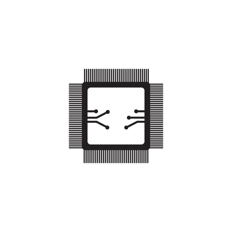 patata fritta processore vettore icona illustrazione
