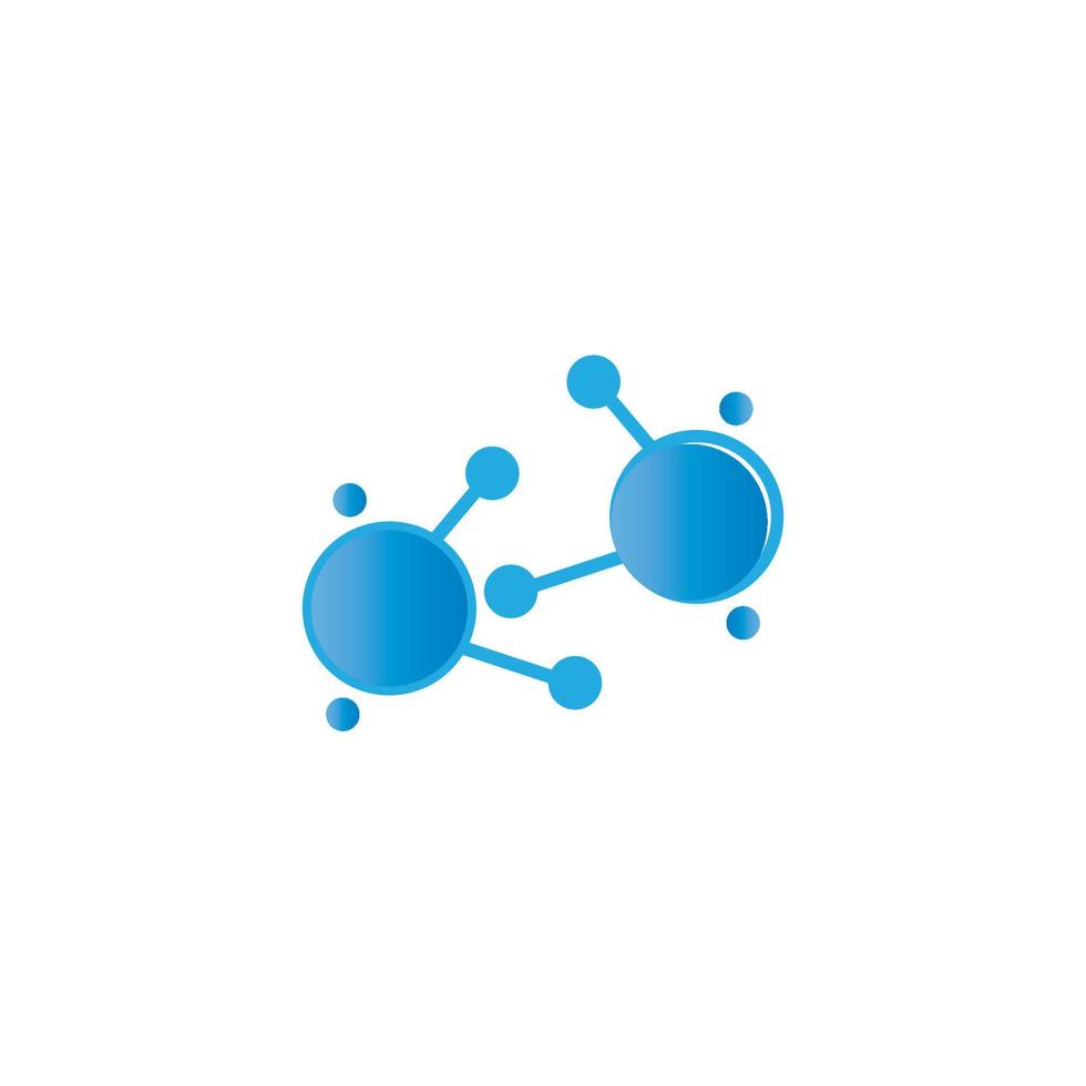 disegno dell'illustrazione di vettore del logo della molecola