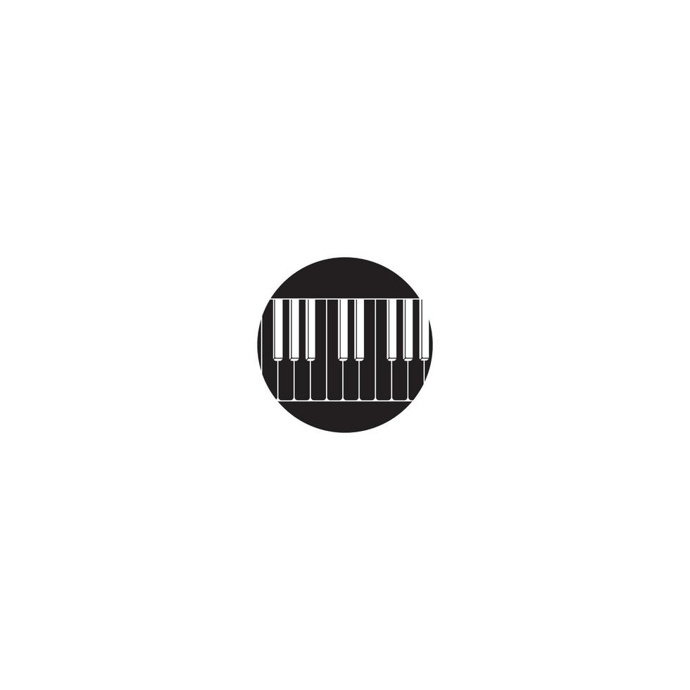 pianoforte logo modello vettore icona